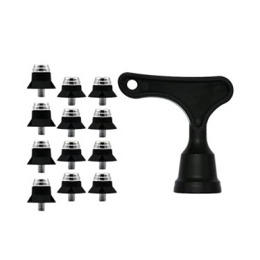 Imagem de Esquirla 12x pinos de bota de futebol, sapatos de rugby, parafuso estável m5, chuteiras de bota de futebol para competição, esportes internos e externos, Sem caixa de armazenamento