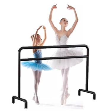 Imagem de Ballet Barre Prensa móvel de perna para balé de metal, adequada para prática de dança de adultos e crianças, forte capacidade de carga (Color : Black, Size : 1.2M/3.93FT)