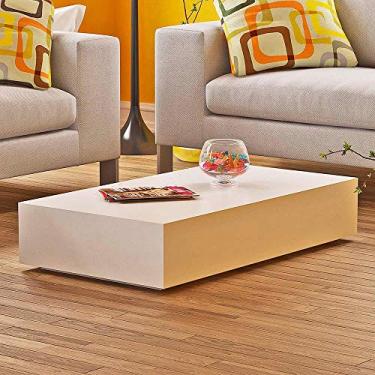 Imagem de Mesa Centro Retangular Branca