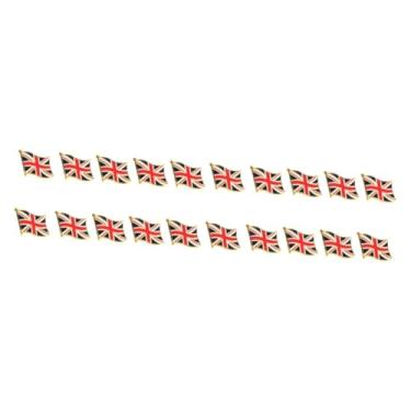 Imagem de PACKOVE 20 Unidades broche de roupa broche de ferro insígnias britânicas lapela da bandeira broche personalizado broche de bandeira pintar distintivo REINO UNIDO.