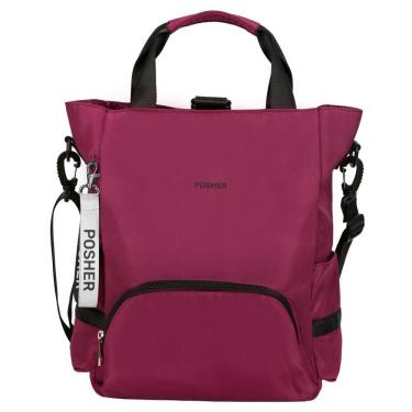 Imagem de Bolsa Mochila 2 em 1 Antifurto Posher Lily Vinho