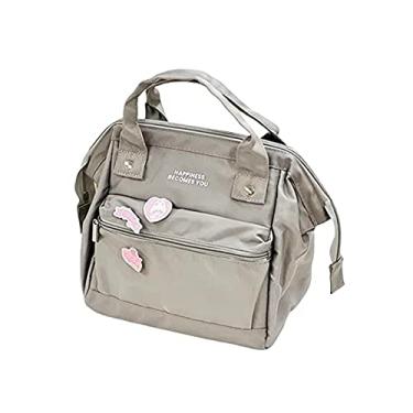 Imagem de RICHTRUE Lancheira Kawaii para Meninas, Isolada, Cinza - 3 Pinos