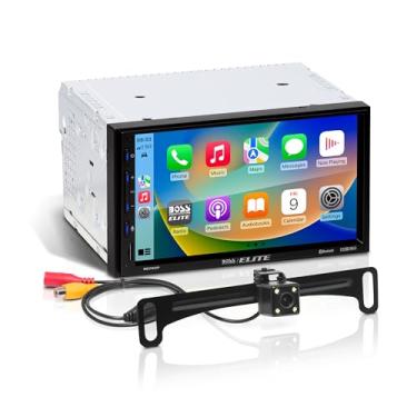 Imagem de BOSS Audio Systems Leitor multimídia para carro Elite BE7ACP-C com Apple CarPlay Android Auto – Tela sensível ao toque capacitiva de 7 polegadas, duplo din, Bluetooth, sem CD/DVD, USB, SD, entrada AV,