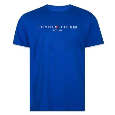 Imagem de Camiseta Tommy Hilfiger Logo Tee Azul-Masculino