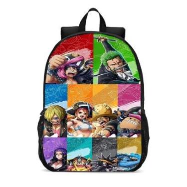 Imagem de Mochila Escolar Infanto Juvenil Anime One Piece Bando PIRATAS Novidades 0275-Unissex