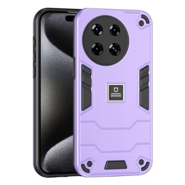 Imagem de Kukoufey Capa de telefone compatível com Tecno Spark 20 Pro+ 4G, compatível com Tecno Spark 20 Pro Plus 4G KJ7, capa protetora 2 em 1 de camada dupla TPU à prova de quedas + PC roxa