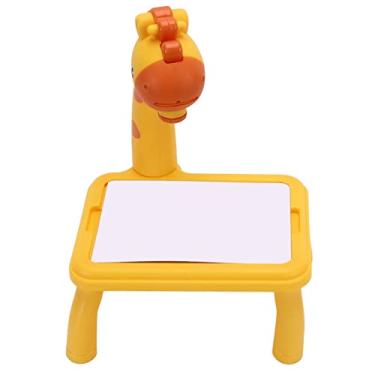 Imagem de Prancheta de Projeção, Mesa para Projetor de Plástico para Arte na Primeira Aprendizagem(Pequena caixa de cor amarela)