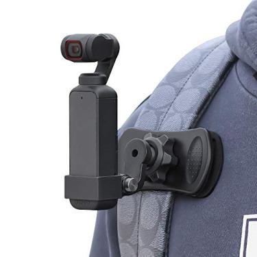 Imagem de Mochila de bolso Osmo com clipe rápido, alça de rotação de 360 graus, suporte de ombro com borda estendida compatível com DJI Osmo Pocket 2