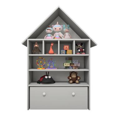 Imagem de Casinha Infantil Organizadora de Brinquedos 100% MDF PlanCasa