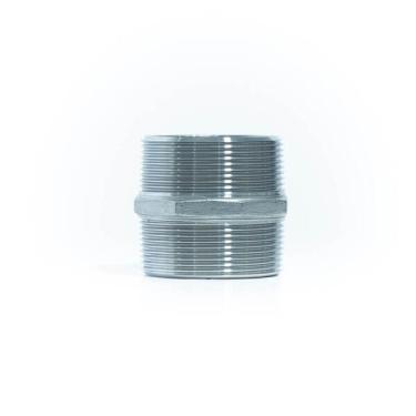 Imagem de Aci-71 Niple Duplo Sextavado Aço Inox 316 Rosca Npt Ø3/4