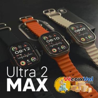 Imagem de Smartwatch Vêcomval Ultra 2 Max, Dual Core, Relógio Inteligente com Tela Amoled, Laranja