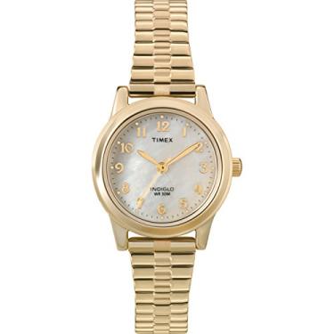 Imagem de Timex Relógio feminino Essex Ave de 25 mm, Tom dourado/madrepérola, One Size, Timex Relógio feminino Essex Avenue de 25 mm