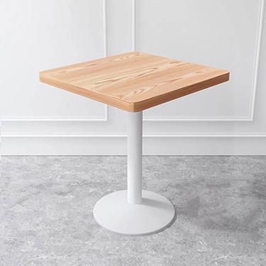 Imagem de Mesa de centro moderna de madeira maciça, mesa pequena meia redonda com design de folha suspensa para biblioteca, chão, quarto, itens domésticos (60x60x75cm, G)