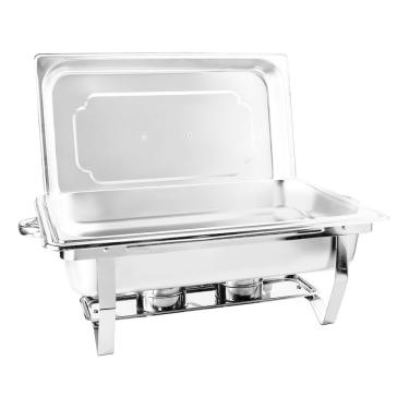 Imagem de Rechaud Rm Retangular Em Aço Inox Banho Maria 1 Cuba E