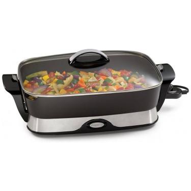 Imagem de Panela Elétrica Multifuncional Antiaderente, 1500W, 110v, PRESTO 6857, Preto