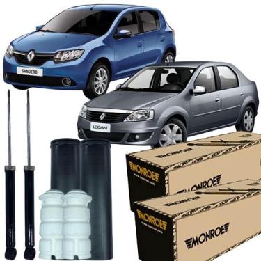 Imagem de Kit Amortecedor Coifa Batente Traseiro Sandero 2007 Á 2014 - MONROE
