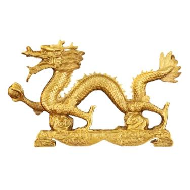 Imagem de ESTINTENG Criação de cobre completo de artesanato de dragão de riqueza, sala de estar, decoração de mesa de varanda - 36#Feng Shui Dragon
