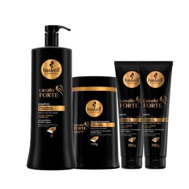 Imagem de Haskell Cavalo Forte Shampoo Máscara 900g + 2 Leave In 150g
