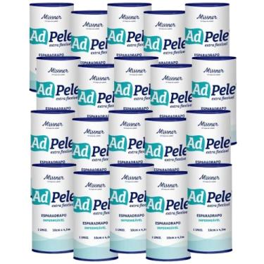 Imagem de Esparadrapo Impermeável Branco AdPele 10 cm x 4,5 m (MISSNER) - KIT COM 20 UNIDADES