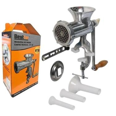 Imagem de Maquina de Moer Carne Manual Moedor De Linguiça Biscoito Manivela Best