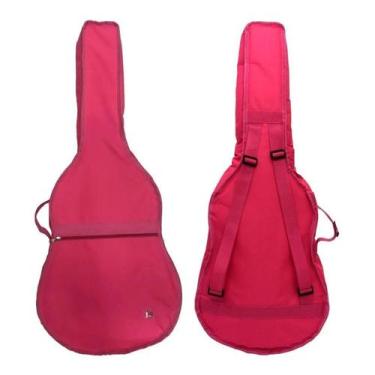 Imagem de Bag Capa Almofadada Para Violão Clássico Ou Folk Rosa - 4MUSIC