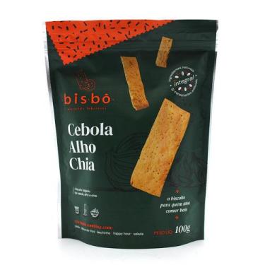 Imagem de Biscoito Salgado de Cebola, Alho e Chia Bisbô 100g