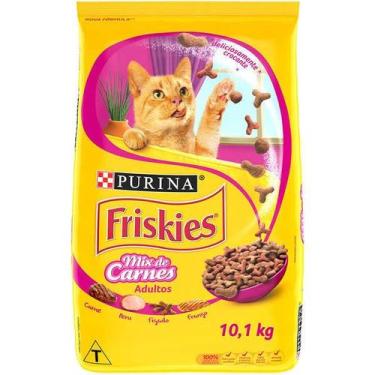 Imagem de Ração Gatos Adultos FRISKIES Mix de Carnes 10,1kg - NESTLÉ PURINA, Mix