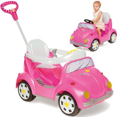 Imagem de Carrinho de Passeio e Pedal para Bebe Calesita Fouks Rosa 30kg