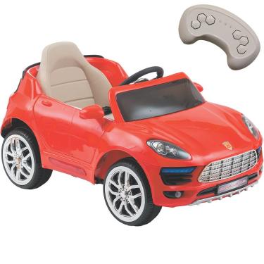 Imagem de Carro Eletrico Biemme Car One PS Porsche Vermelho 12V com CR