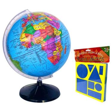 Imagem de  Globo Terrestre Político Giratório 43cm Altura + Blocos Lógicos em EV