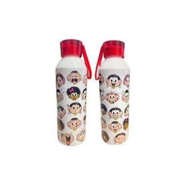 Imagem de Garrafa de Aluminio 650ml Carinhas - Turma da Mônica