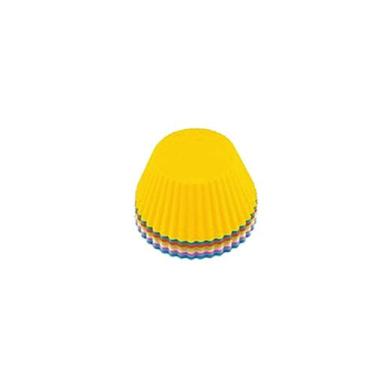 Imagem de Kit 6 formas moldes silicone para cupcake mini bolo muffin - ASIA