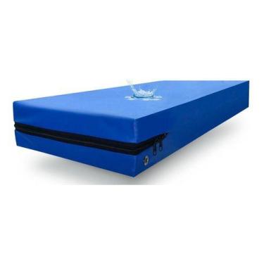 Imagem de Capa Colchão Hospitalar Solteiro + Fronha Impermeável - SW Capas, Azul