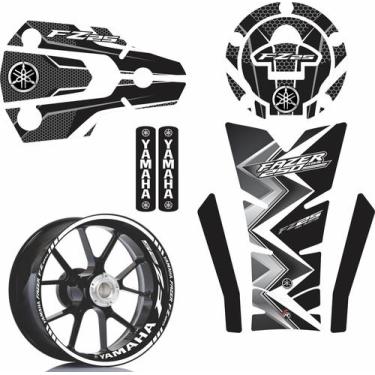 Imagem de Kit Adesivo Protetor E Friso Yamaha Fazer Fz25 M5 - Resitank