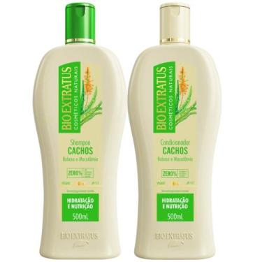 Imagem de Kit Cachos 1 Shampoo 1 Condicionador 500ml Bio Extratus - BIOEXTRATUS