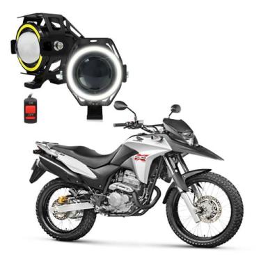 Imagem de Kit Farol de Milha Angel Eye U7 Moto Honda XRE 300 ABS 2002 -  2012 20