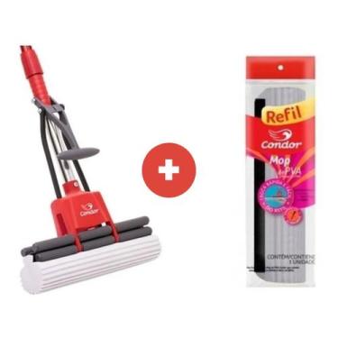Imagem de Mop De Pva 6 em 1 Rodo Mágico Esfregão Limpeza Geral Sem Cabo Condor 1