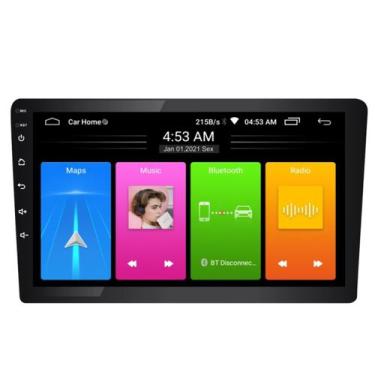Imagem de Central Multimídia 9 Pol Android 10.1 Full Touch Quad Core USB / BT / 