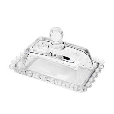 Imagem de Manteigueira Cristal de Chumbo Pearl 14x9x8cm Wolff