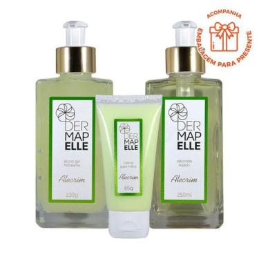 Imagem de COMBO Álcool Gel Hidratante + Creme para Mãos + Sabonete Líquido - Lin