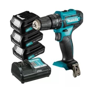 Imagem de Furadeira Parafusadeira Makita Hp333 3 Baterias 12v  Bivolt, Bivolt