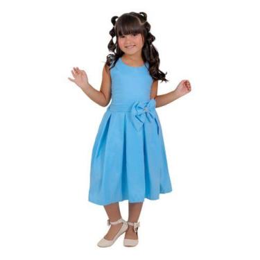 Imagem de Vestido infantil juvenil simples menina natal presente ano novo casame