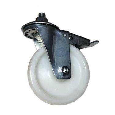 Imagem de Rodizio Girat. 4pol. Nylon Rosca 1/2'' Freio 170kg Por Roda - ABCMAIOR