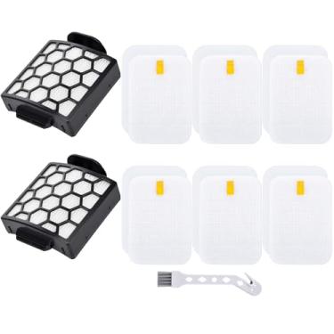 Imagem de Artraise Filtro de substituição para Shark NV255 NV251 NV151 ZU62 ZU60 ZU51 Navigator Zero-M Self-Cleaning Brushroll Pet Pro Vacuum, peça #1238FT60 e 1239FT60, 2 filtros HEPA 6 espuma 6 kit de feltro