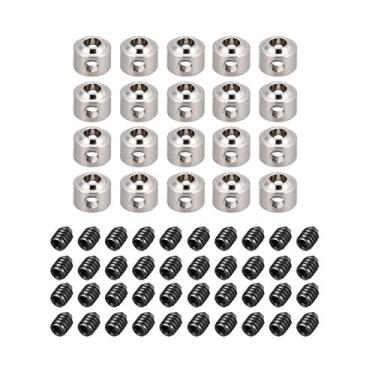 Imagem de uxcell 20 peças RC avião avião trem de pouso roda parada 3,1 mm diâmetro do furo do eixo.