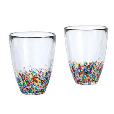 Imagem de Copo de vidro Tsugaru Aderia FS-71550, par de presente, 300 ml, vem em uma caixa de apresentação, feito no Japão