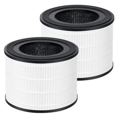 Imagem de Luripid Substituição de filtro AP-S0610L, compatível com purificador de ar MOO-KA AP-S0610L, sistema de filtragem de 3 estágios, filtro HEPA verdadeiro H13 3 em 1 e filtro de carvão ativado, pacote