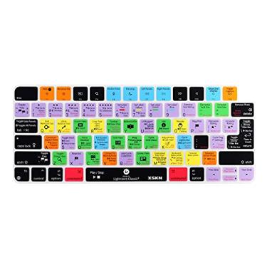Imagem de XSKN Capa para teclado de silicone para série de atalhos e idiomas para iMac Magic com chip M1 2021 com Touch ID A2449 A2450 sem teclado numérico (versão dos EUA e UE Lightroom Classic), (K-372)
