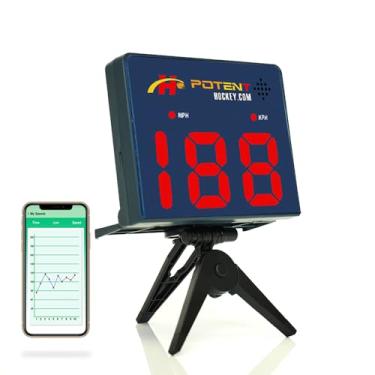 Imagem de Equipamento de treinamento de hóquei - Speed Radar Gun 2.0 - Meça instantaneamente e com precisão o tiro, a bola, a velocidade de arremesso - Acompanhe e registre o progresso com suporte de aplicativo