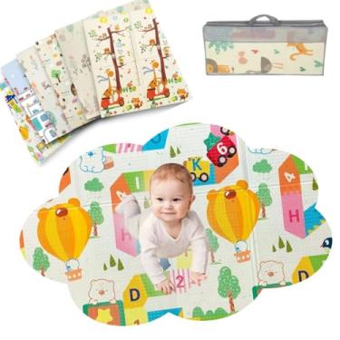 Imagem de Tapete de Atividades Infantil Térmico Dupla Face, 2,0 x 1,5m Estampas Divertidas (Amarelinha/Bichinhos)